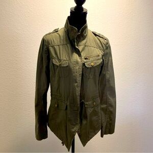 New Look black military style jacket with brass buttons. 100% cotton